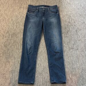 AG Adriano Goldschmied Mari mid-rise slim straight jeans size 29